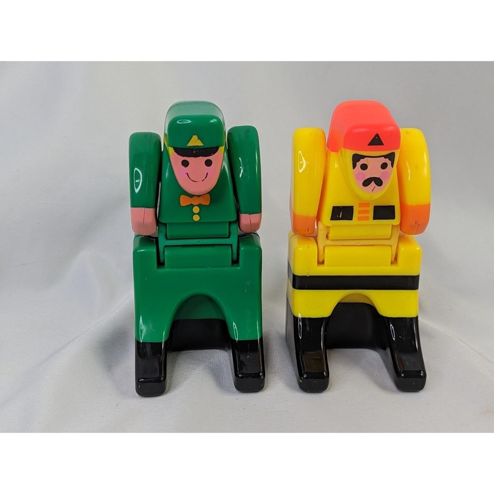 Mattel Double Dooz‎ Train Worker Men Lot 1985